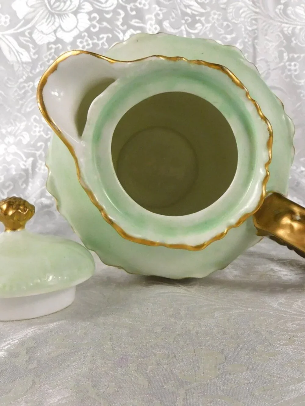 Mint Green Haviland Chocolate Pot # 27240